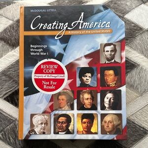 McDougal Littell Creating America History Textbook - Red, Blue, White